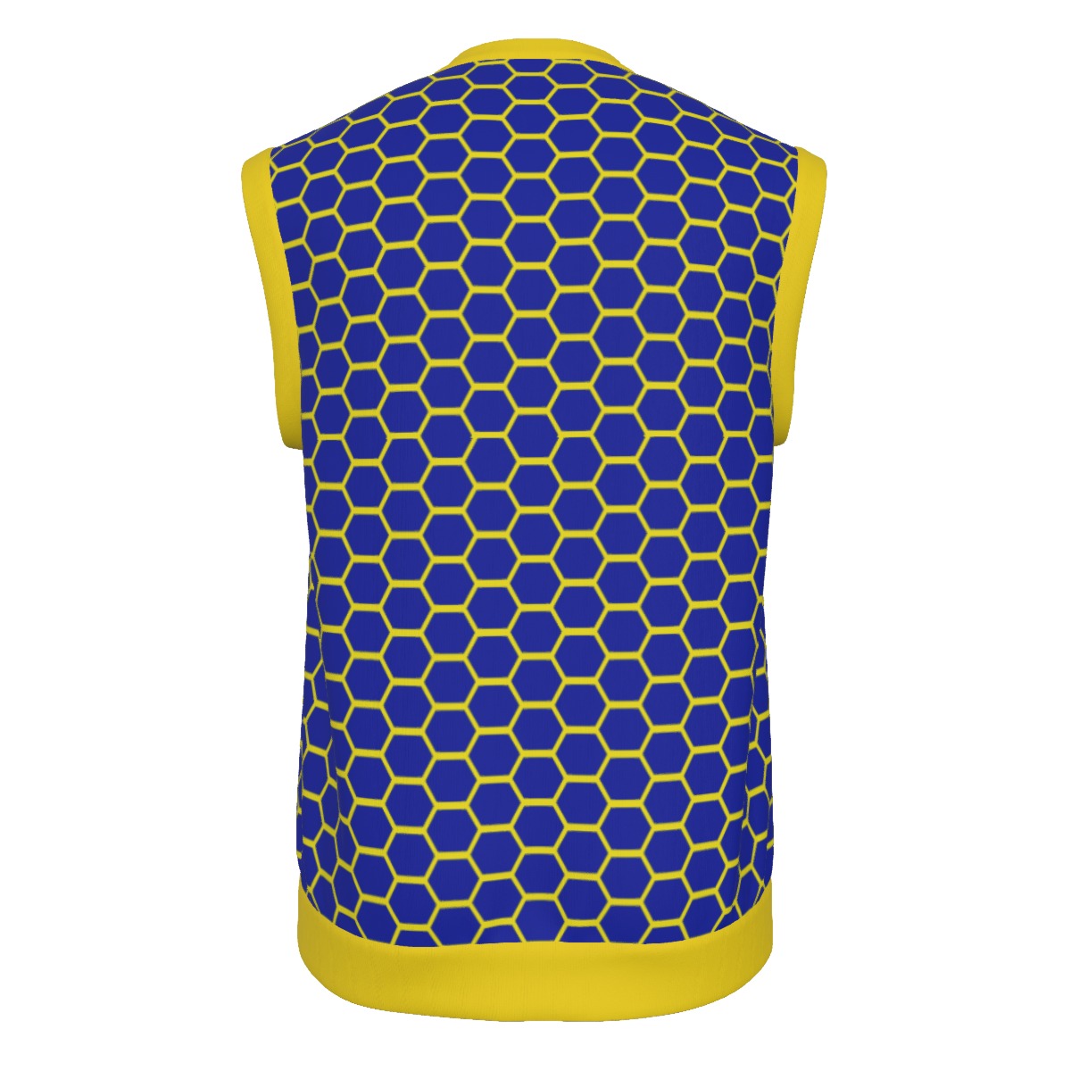 All-Over Print Men's Imitation Knitted V-neck Vest