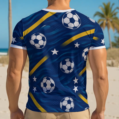 All-Over Print Men's V-Neck T-Shirt