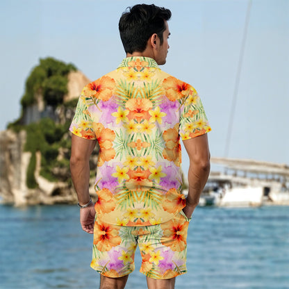 All-Over Print Men's Summer Shirt Set