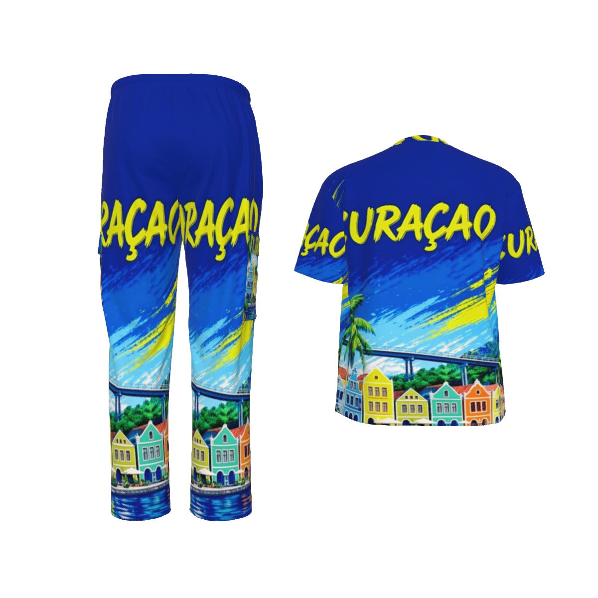 All-Over Print Unisex Scrub Set With Six Pocket