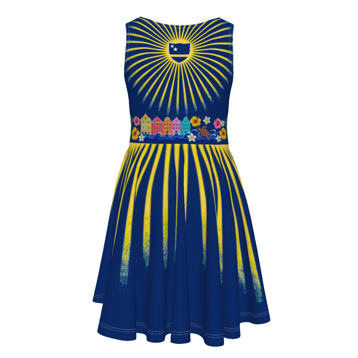 All-Over Print Kid's Sleeveless Vest Dress