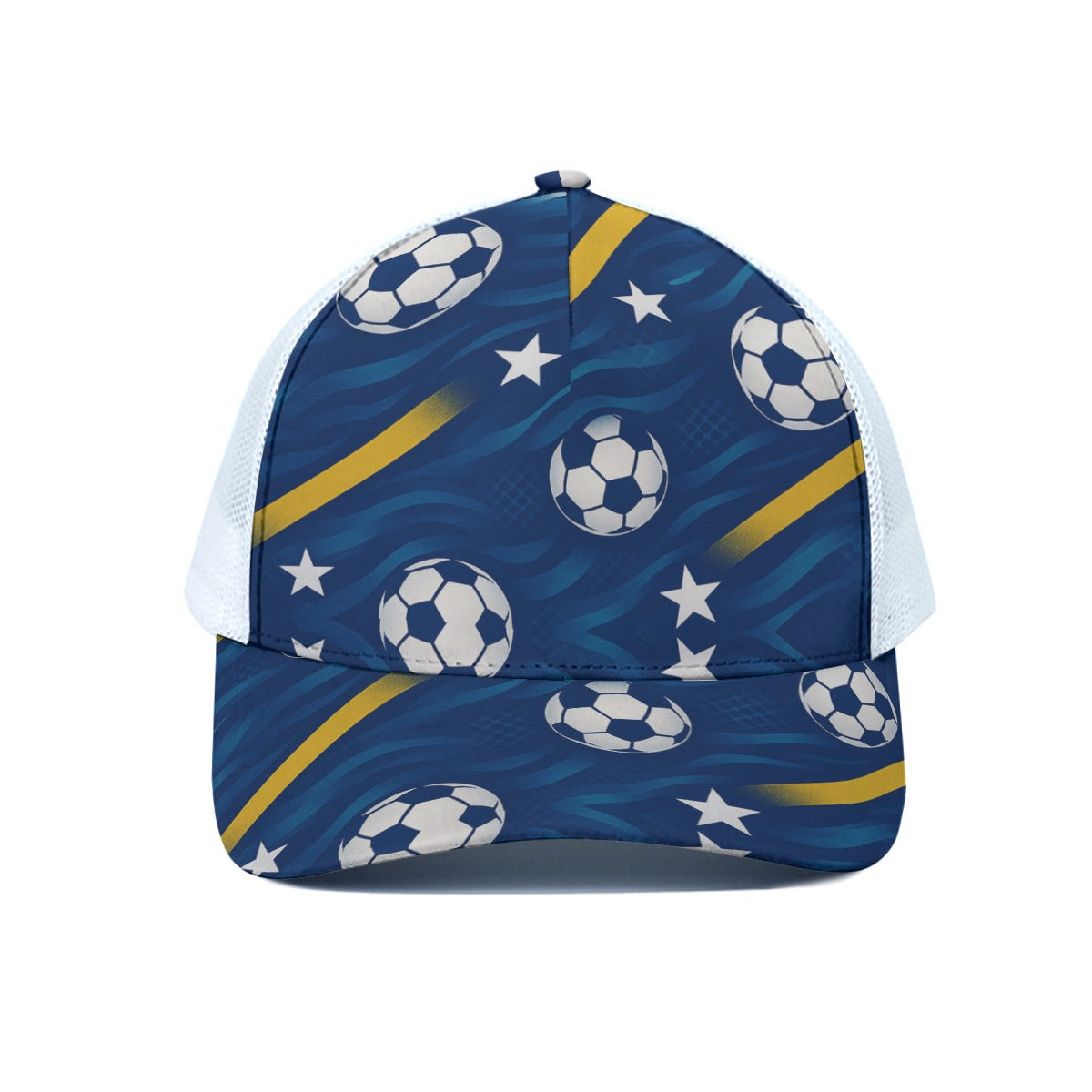 Unisex Trucker Hat With White Half-mesh