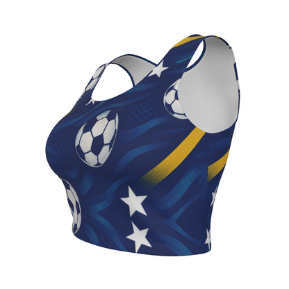 All-Over Print Women's Sport Crop Tank Top