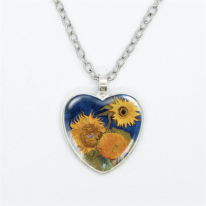 Curaçao Heart artistic style Necklace