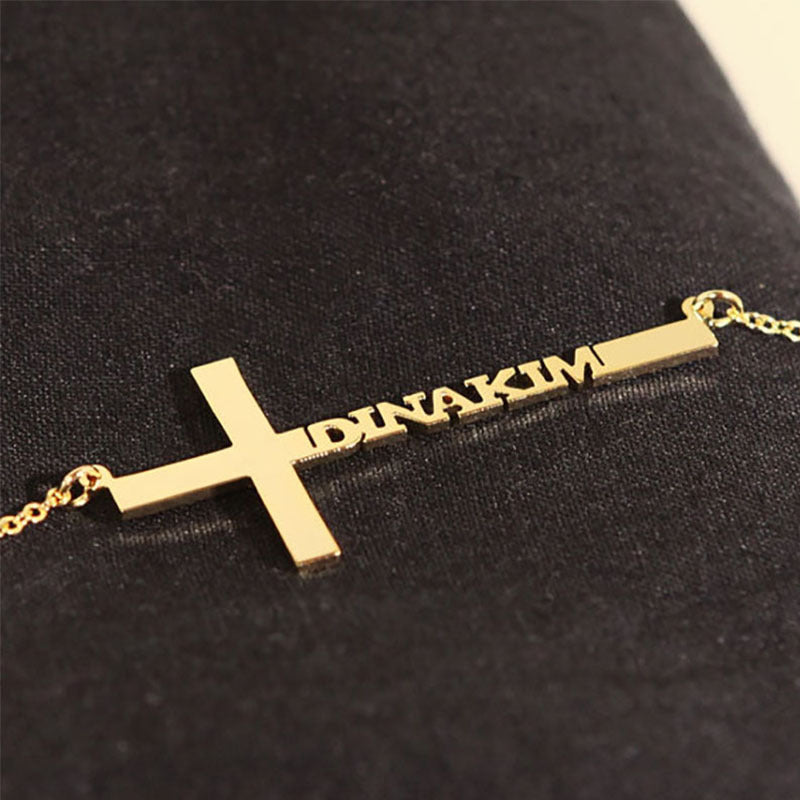 Curaçao Steel cross necklace
