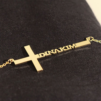 Curaçao Steel cross necklace
