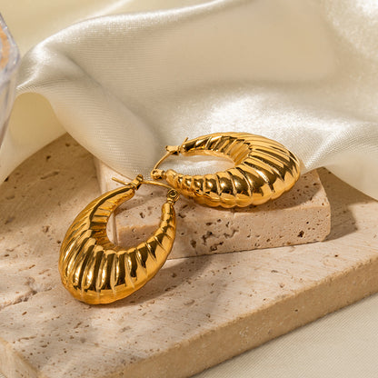 Curaçao Gold Steel 18k Earrings