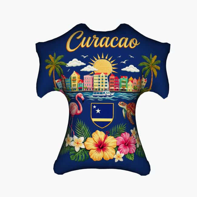 Curaçao Football Jersey Decorative Pillow