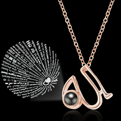 Curaçao Letters Pendant Languages Necklace