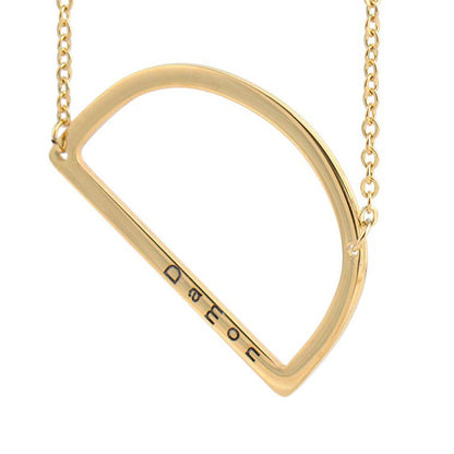 Curaçao Letter Steel english Necklace