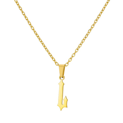 Curaçao Letter Ancient English Necklace