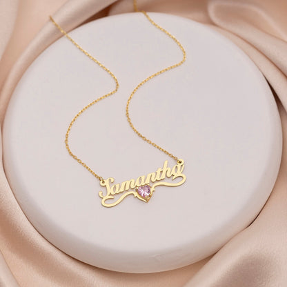 Curaçao Crystal Steel personalized Necklace