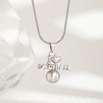 Curaçao Steel basketball football Necklace