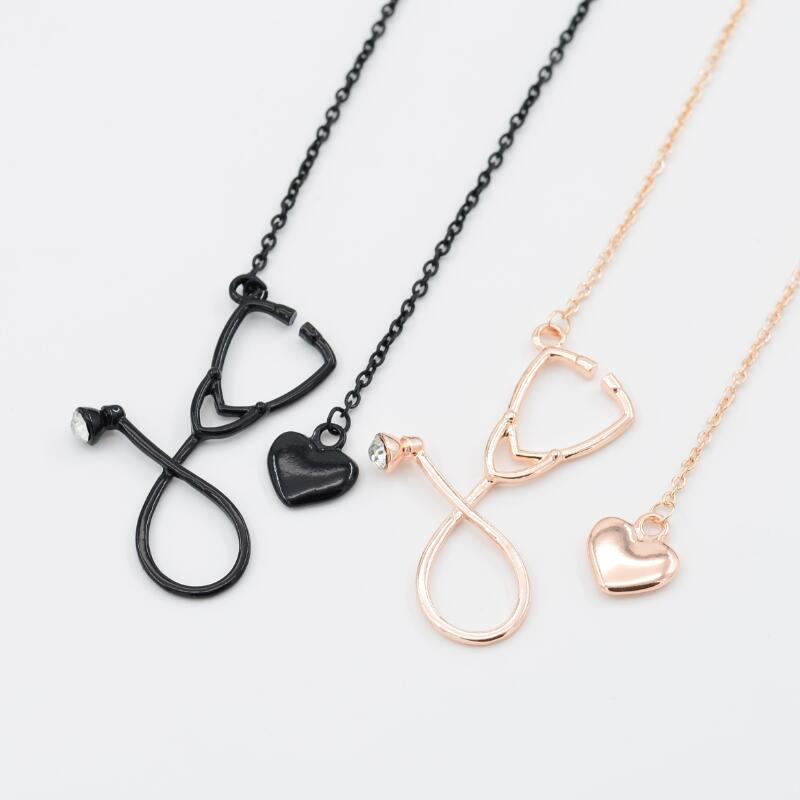 Curaçao creative ecg stethoscope Necklace
