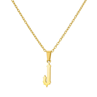 Curaçao Letter Ancient English Necklace