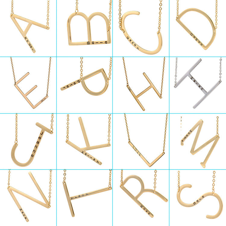Curaçao Letter Steel english Necklace