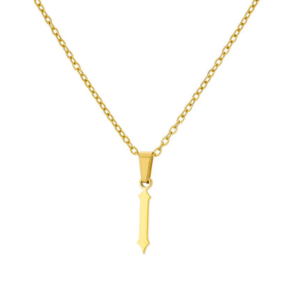 Curaçao Letter Ancient English Necklace