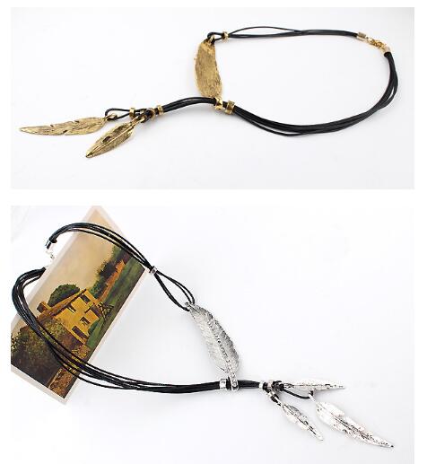 Curaçao colors black rope Necklace
