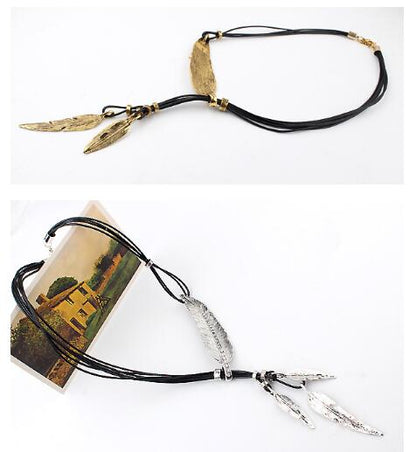 Curaçao colors black rope Necklace