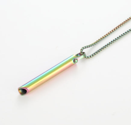 Curaçao Steel adjustable breathing Necklace