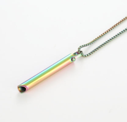 Curaçao Steel adjustable breathing Necklace