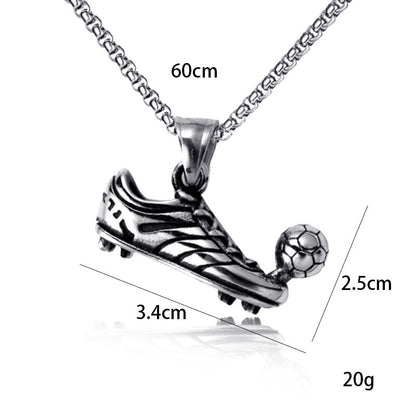 Curaçao alloy sneaker football Necklace
