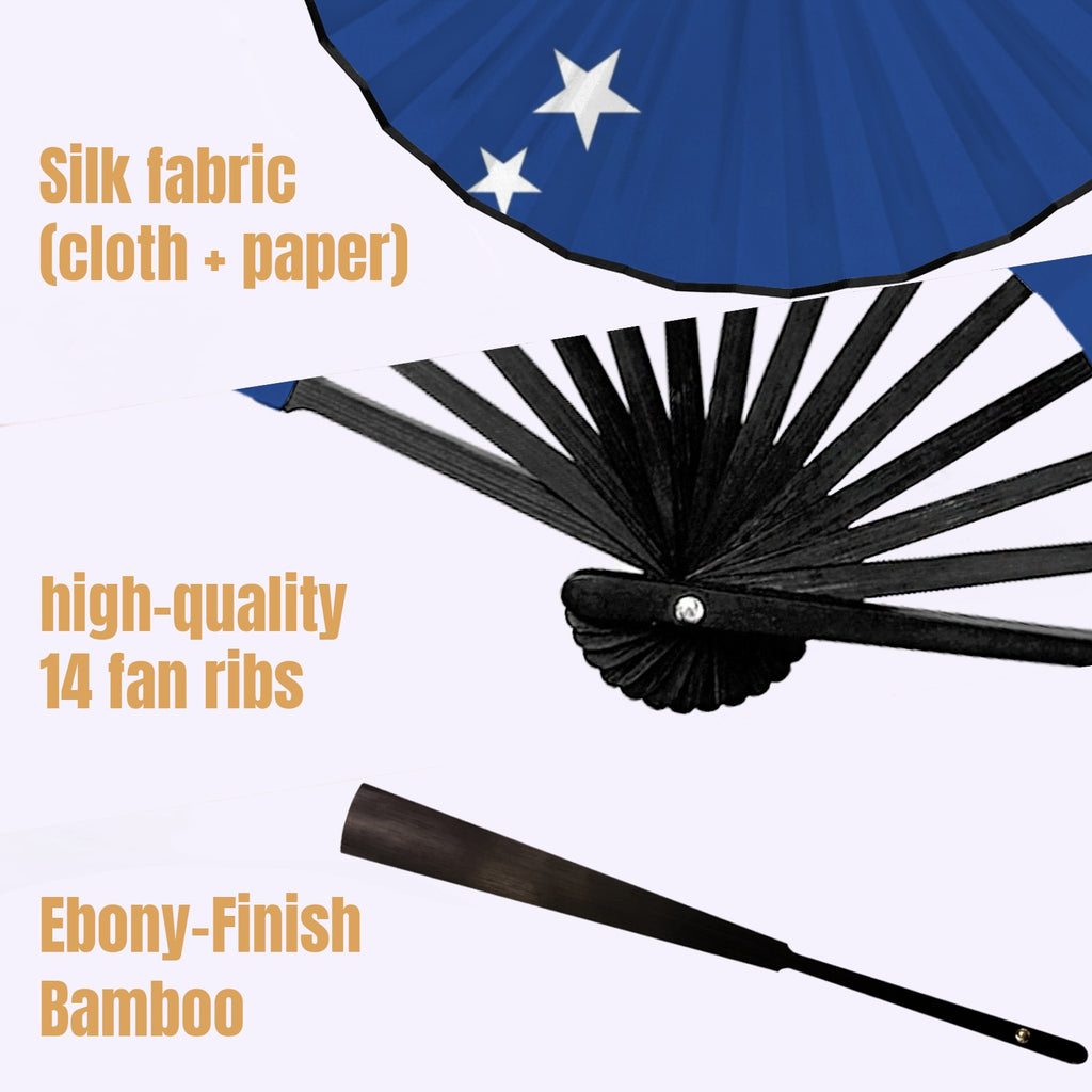 Curacao Travel Folding Fan