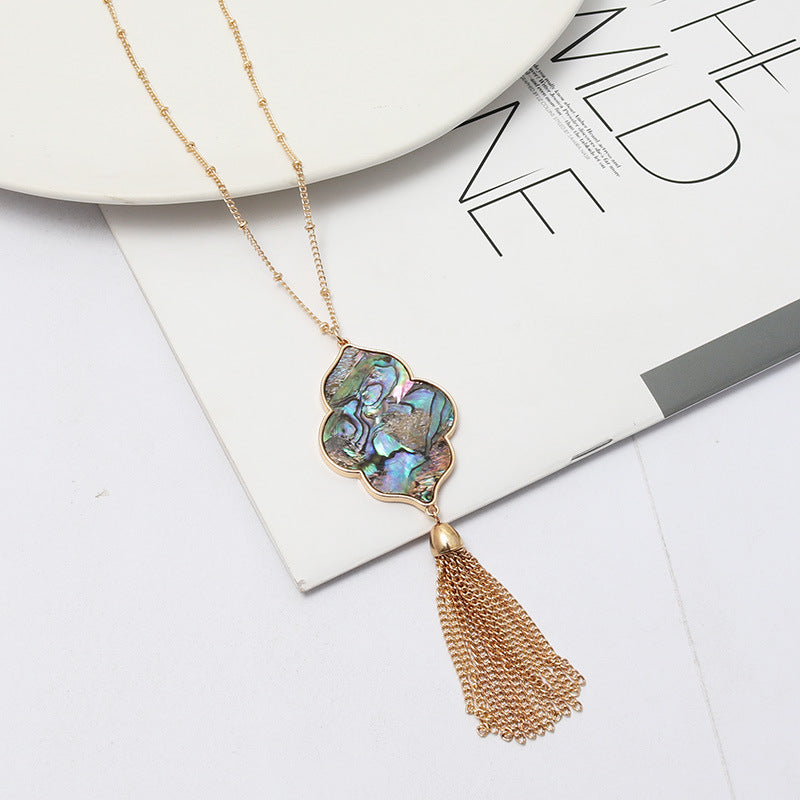 Curaçao Shell Abalone Leopard Necklace