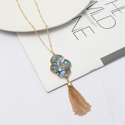 Curaçao Shell Abalone Leopard Necklace
