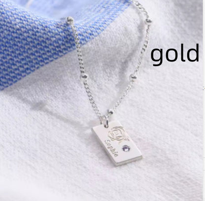 Curaçao blossom birth flower Necklace