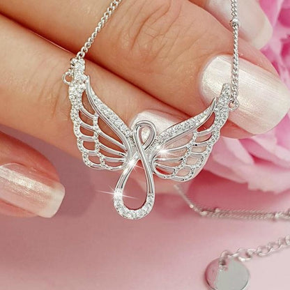 Curaçao Angel wing diamond Necklace