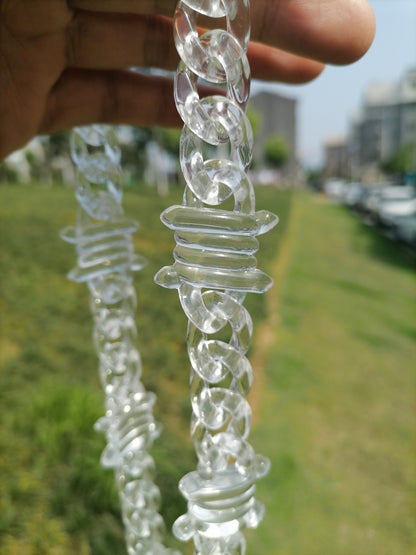 Curaçao Steel clear barbed Necklace