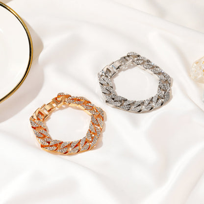 Curaçao Crystal Gold cuban Bracelet