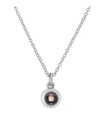 Curaçao micro engraved necklace