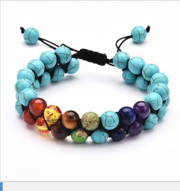 Curaçao colorful stone european Bracelet