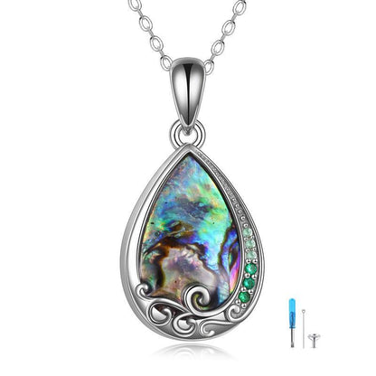 Curaçao Teardrop Urn Necklace