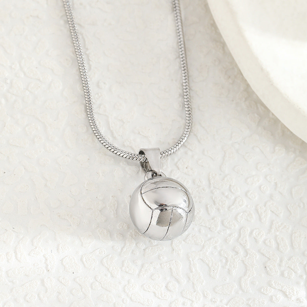 Curaçao Steel basketball football Necklace