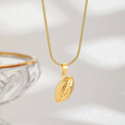 Curaçao Steel basketball football Necklace