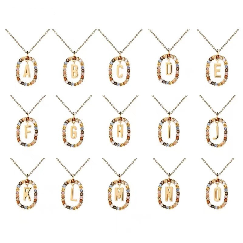 Curaçao colored rhinestone necklace