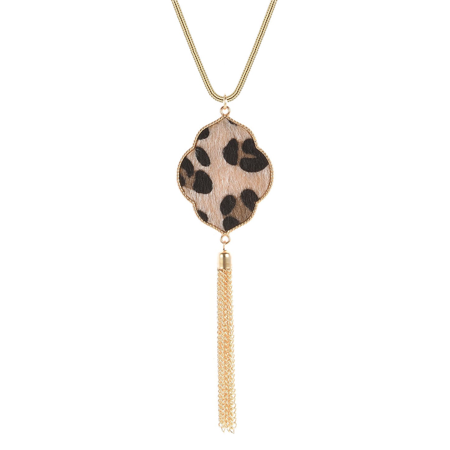 Curaçao accessories horsehair leopard Necklace