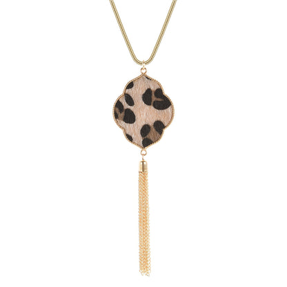 Curaçao accessories horsehair leopard Necklace