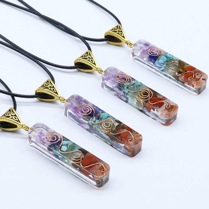 Curaçao colorful gravel necklace