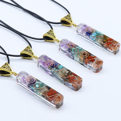 Curaçao colorful gravel necklace