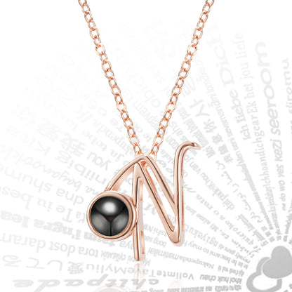 Curaçao Letters Pendant Languages Necklace
