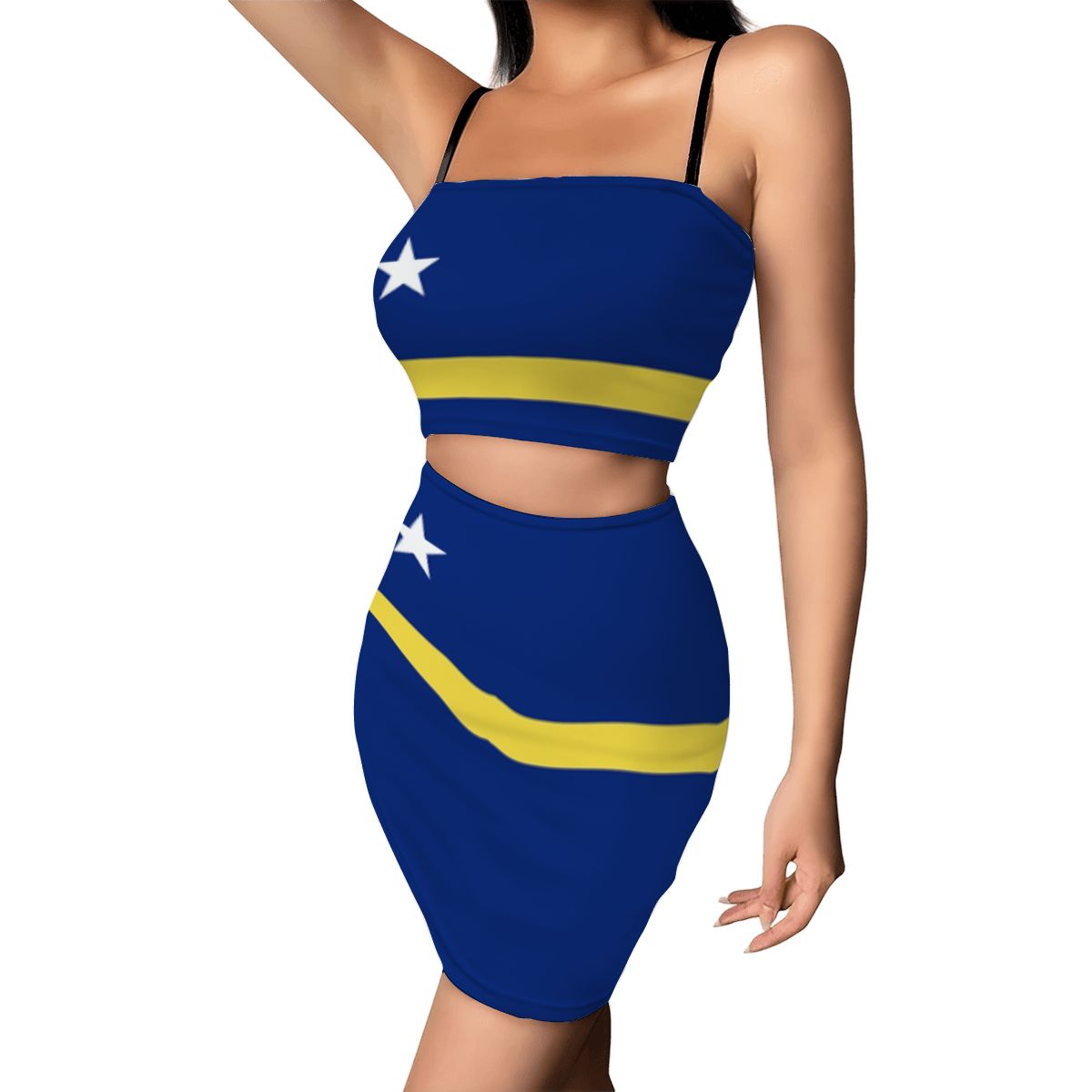 Curacao Women's Mini Skirt Set