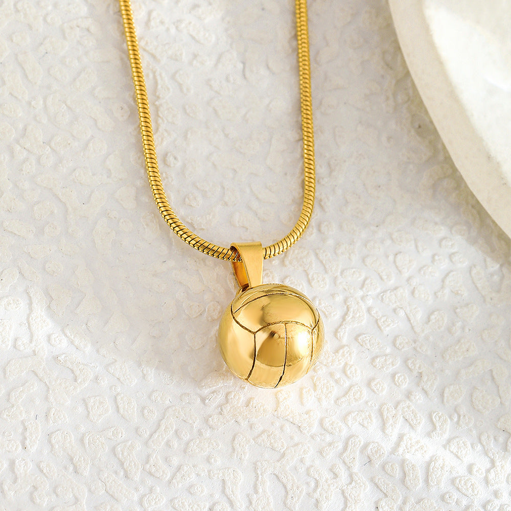Curaçao Steel basketball football Necklace