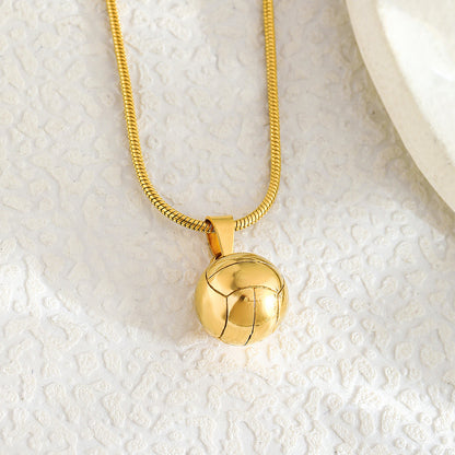 Curaçao Steel basketball football Necklace