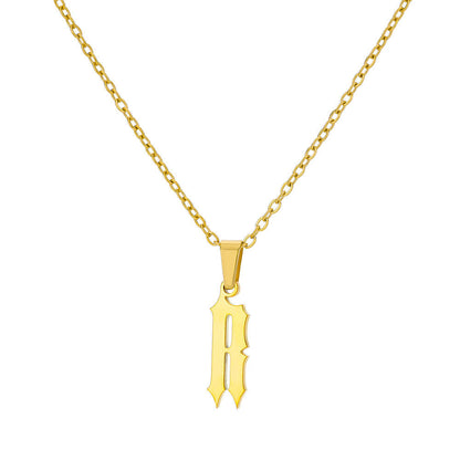 Curaçao Letter Ancient English Necklace