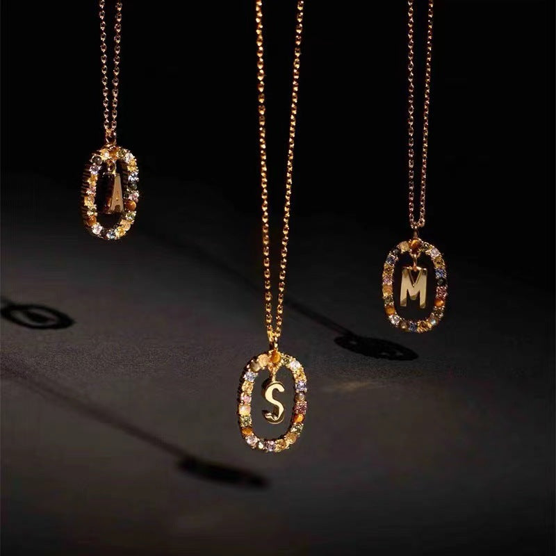 Curaçao colored rhinestone necklace