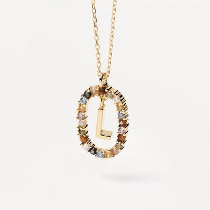 Curaçao colored rhinestone necklace